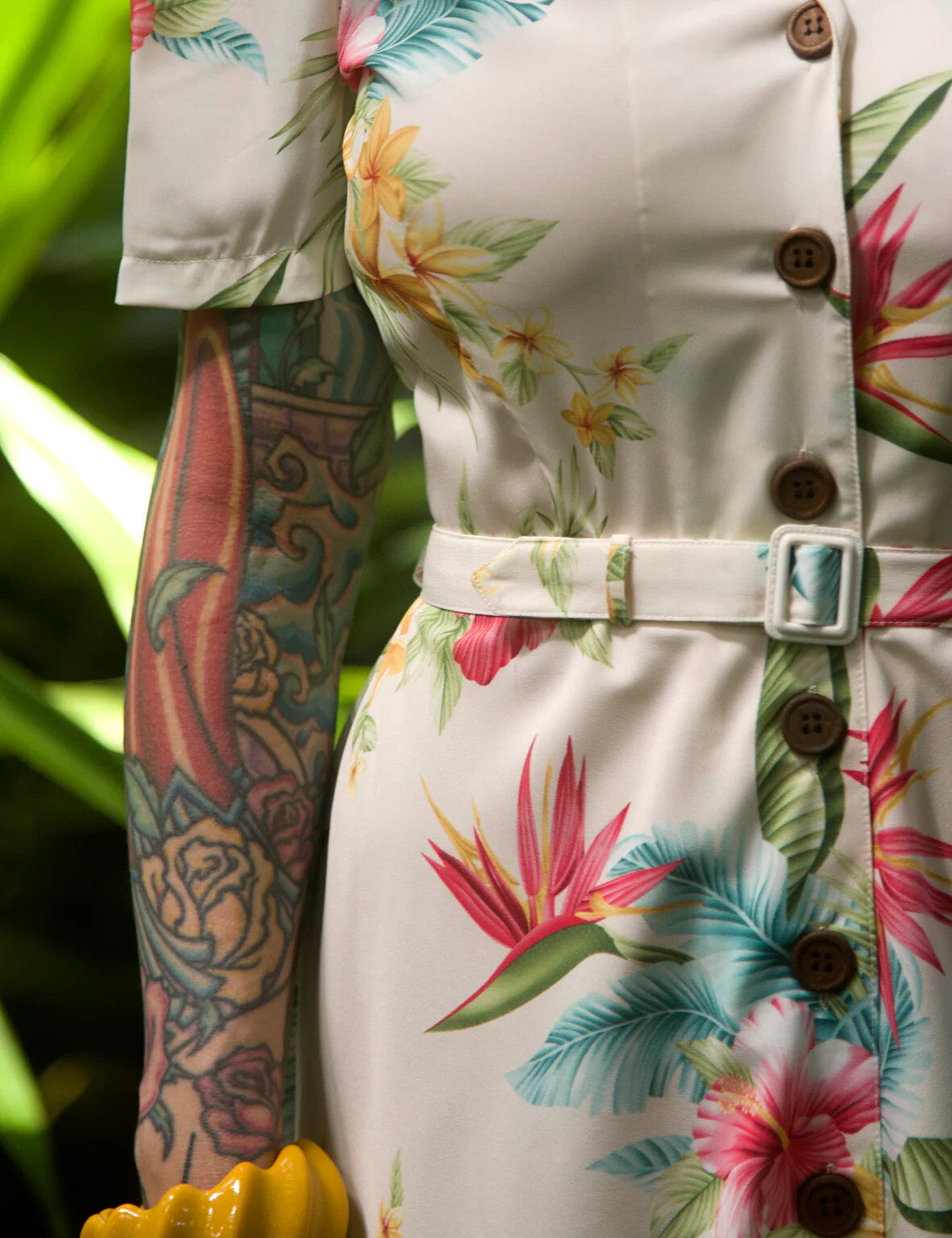 RocknRomance_CHARLENE_HONULULU_Print_HIBISKUS_A-Linie_50s_Dress_KLEID_Creme_killer_kirsche_6mhYzrLtHdkUNO