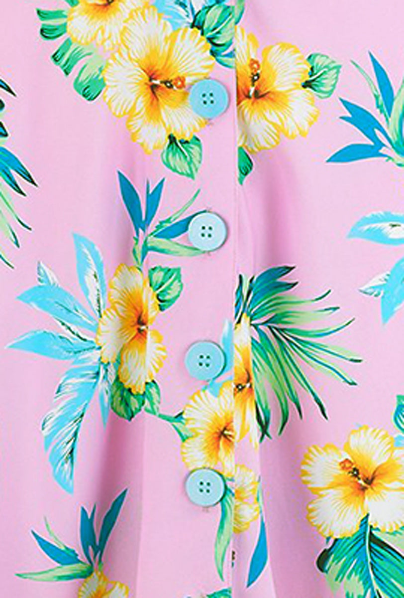 RocknRomance_CHARLENE_Hawaiian_HIBISKUS_Kurzarm_Dress_KLEID_Rosa_killer_kirsche_2QaMyJzBbqjxW4