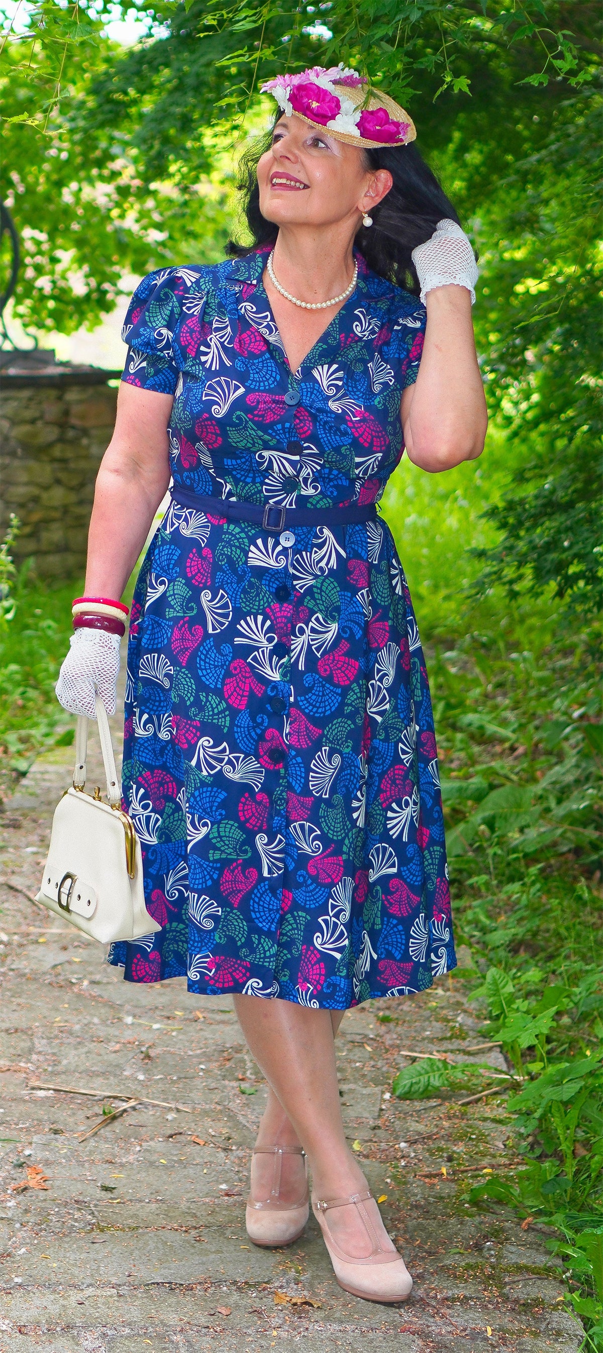RocknRomance_CHARLENE_JAMBOREE_Print_Vintage_A-Linie_50s_Dress_KLEID__Blau-2