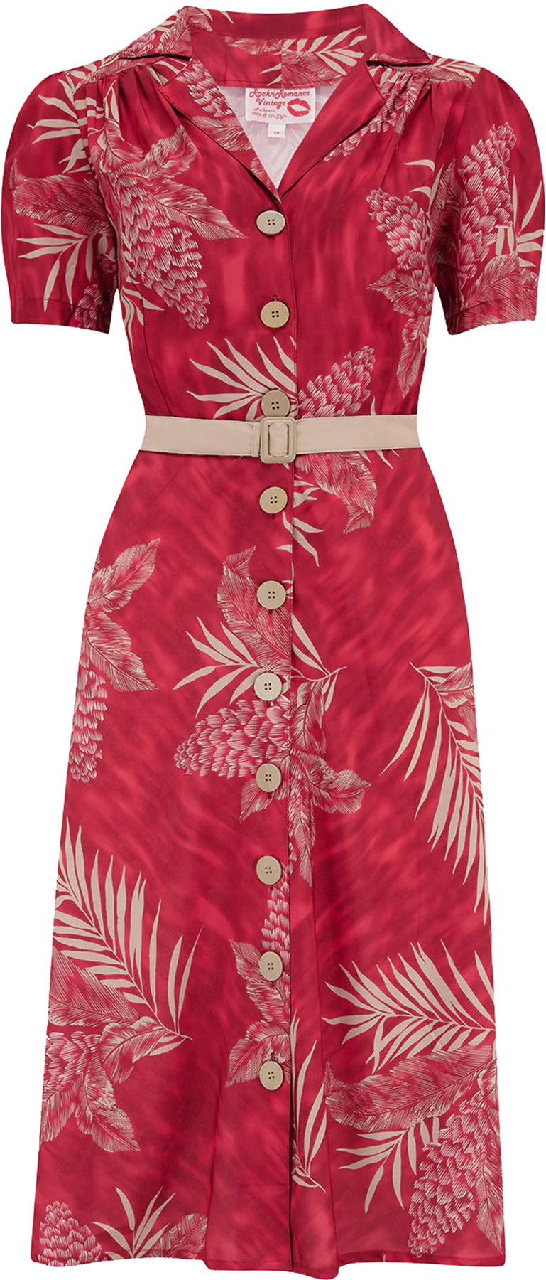 RocknRomance_CHARLENE_RUPY_PALM_Vintage_FLORAL_50s_Kurzarm_Dress_KLEID_killer_kirsche_1