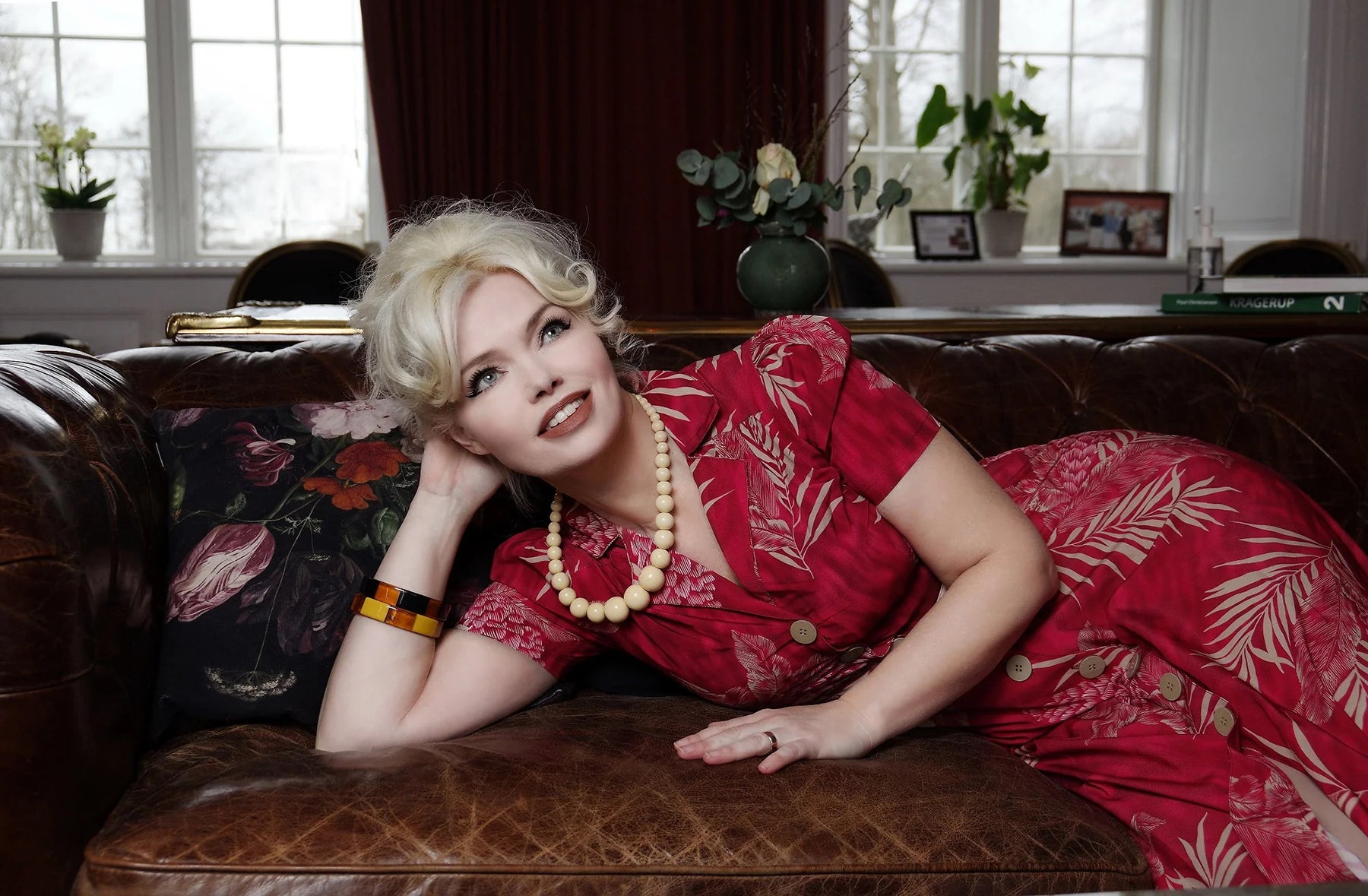 RocknRomance_CHARLENE_RUPY_PALM_Vintage_FLORAL_50s_Kurzarm_Dress_KLEID_killer_kirsche_2