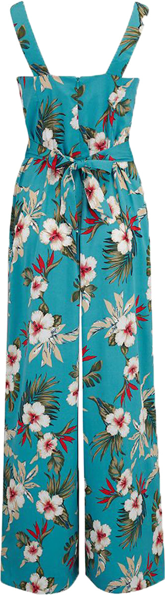RocknRomance_LANA_Hawaiian_HIBISKUS_Long_Marlene_Overall_Jumpsuit_Tuerkis-2