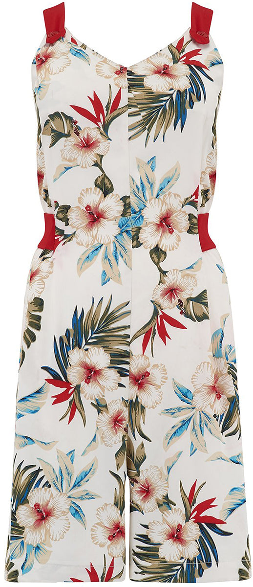 RocknRomance_LANA_Hawaiian_HIBISKUS_Shorts_Traeger_PLAYSUIT_Jumpsuit-1