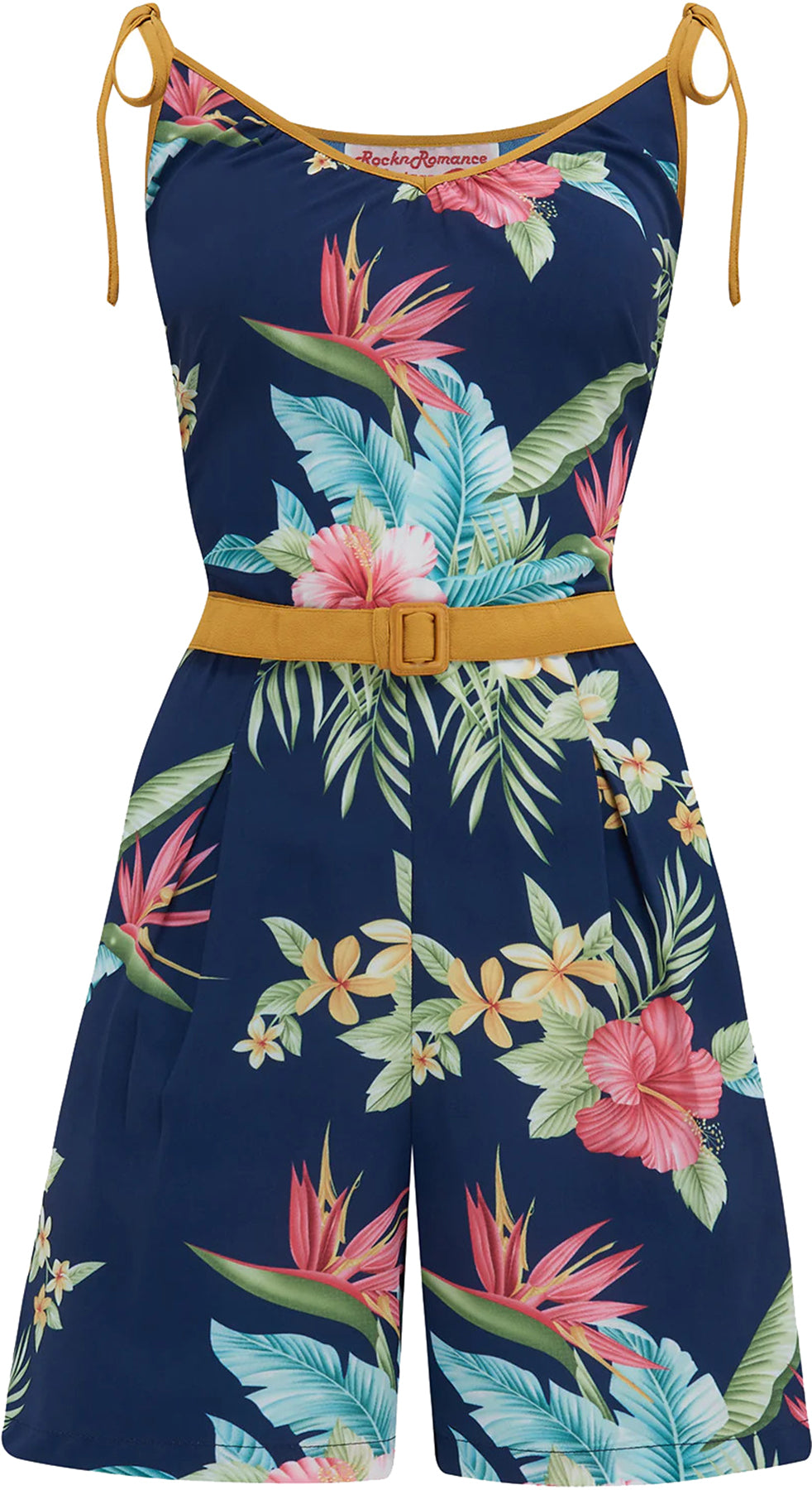 RocknRomance_MARCIE_HOHOLULU_Hawaiian_HIBISKUS_Long_Marlene_Overall_Jumpsuit_Dunkelblau_killer_kirsche_12O5hF7tQEGPLnc