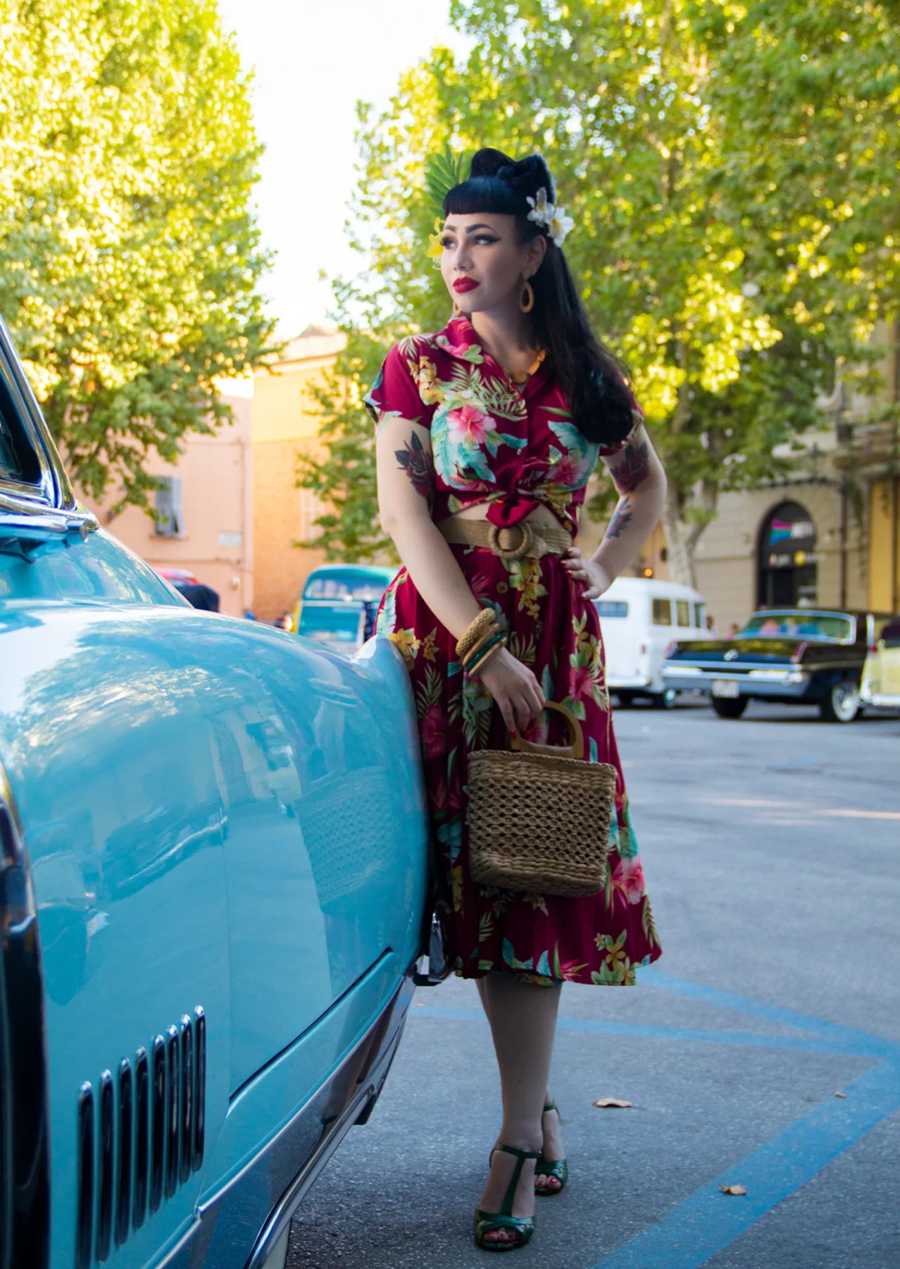 RocknRomance_MARIA_HONOLULU_Tropical_Authentic_1950s_TIE_UP_BLUSE_Blouse_Weinrot_4_-58b4a8GY6FHyi9
