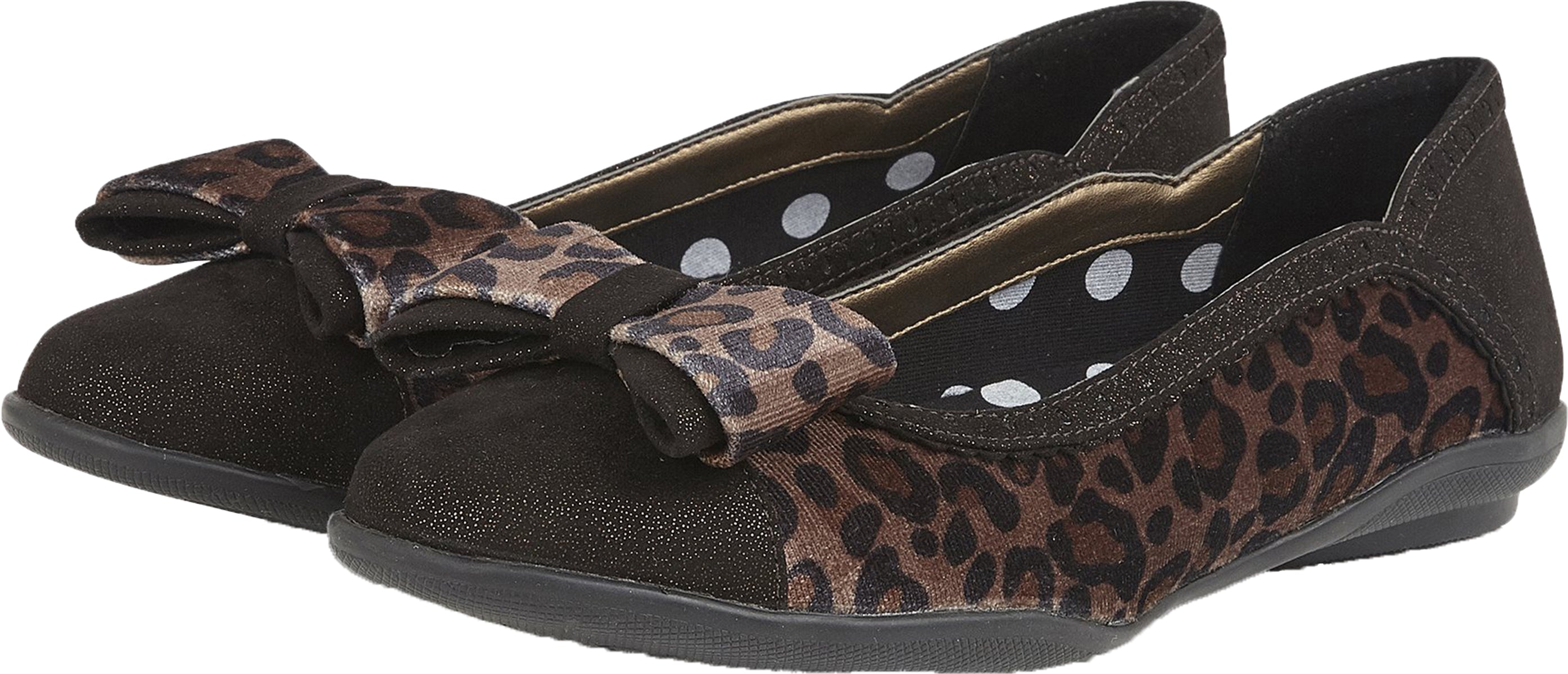 Ruby_Shoo_AMBER_Vintage_LEOPARD_Glitter_Schleife_BOW_Flats_BALLERINAS-2
