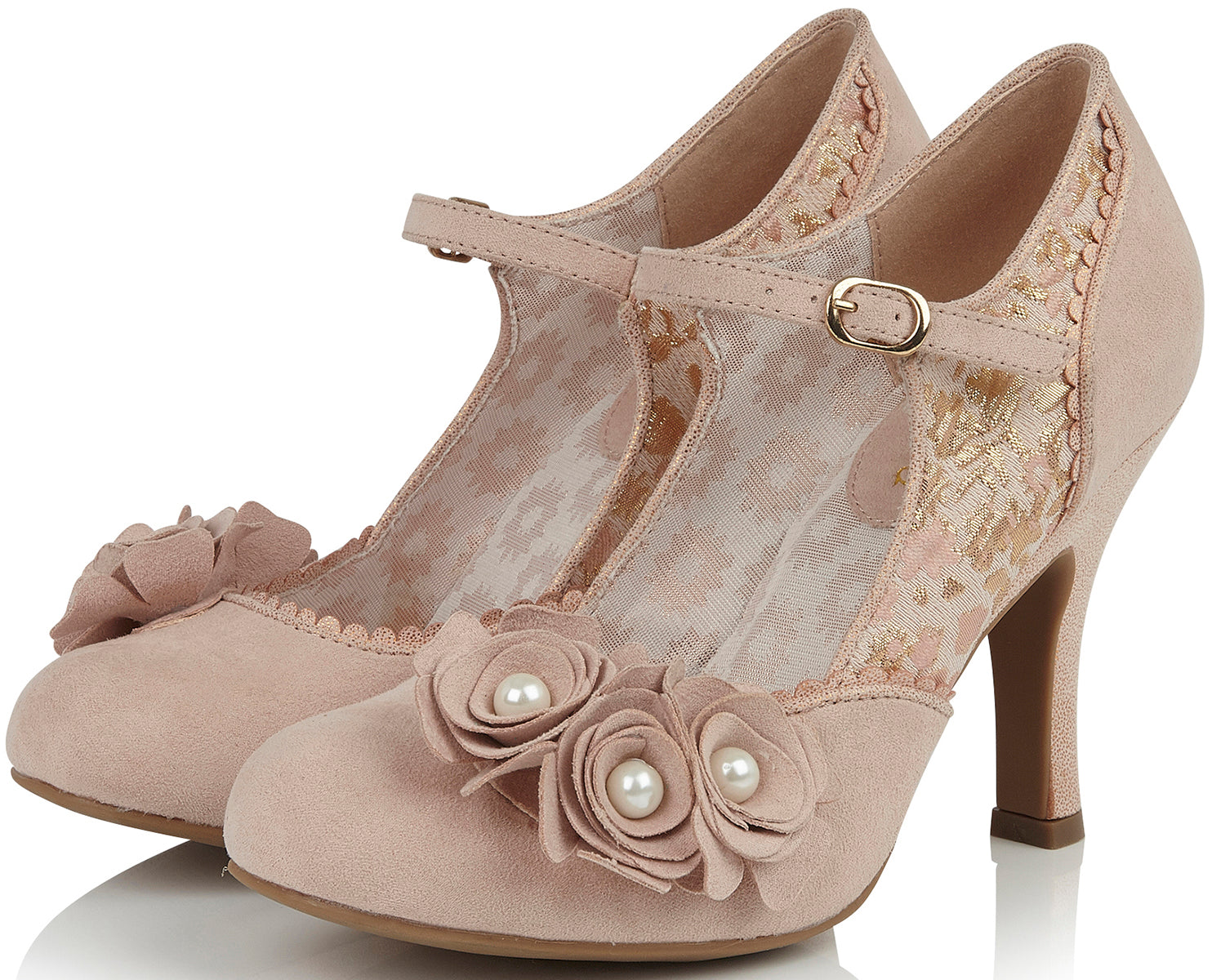 Ruby_Shoo_ANTONIA_Vintage_FLORAL_Faux_Suede_RIEMCHEN_Heels_PUMPS-2