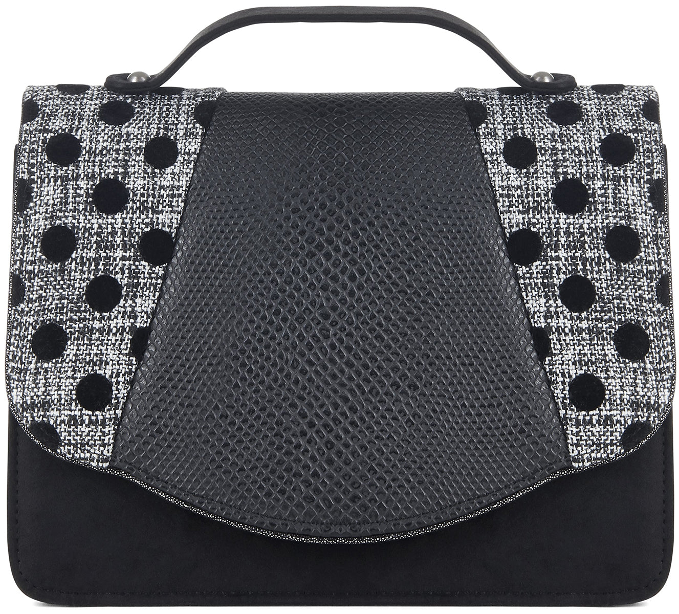 Ruby_Shoo_BELFAST_Vintage_Flock_POLKA_DOT_Tweed_Handtasche_BAG-19oCZaOF2lb7vS
