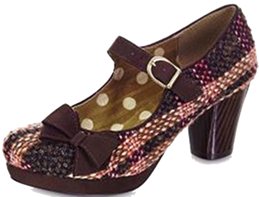 Ruby_Shoo_CRYSTAL_Vintage_Tweed_Retro_BOW_Heels_Riemchen_PUMPSTkM5nIKziGIbd