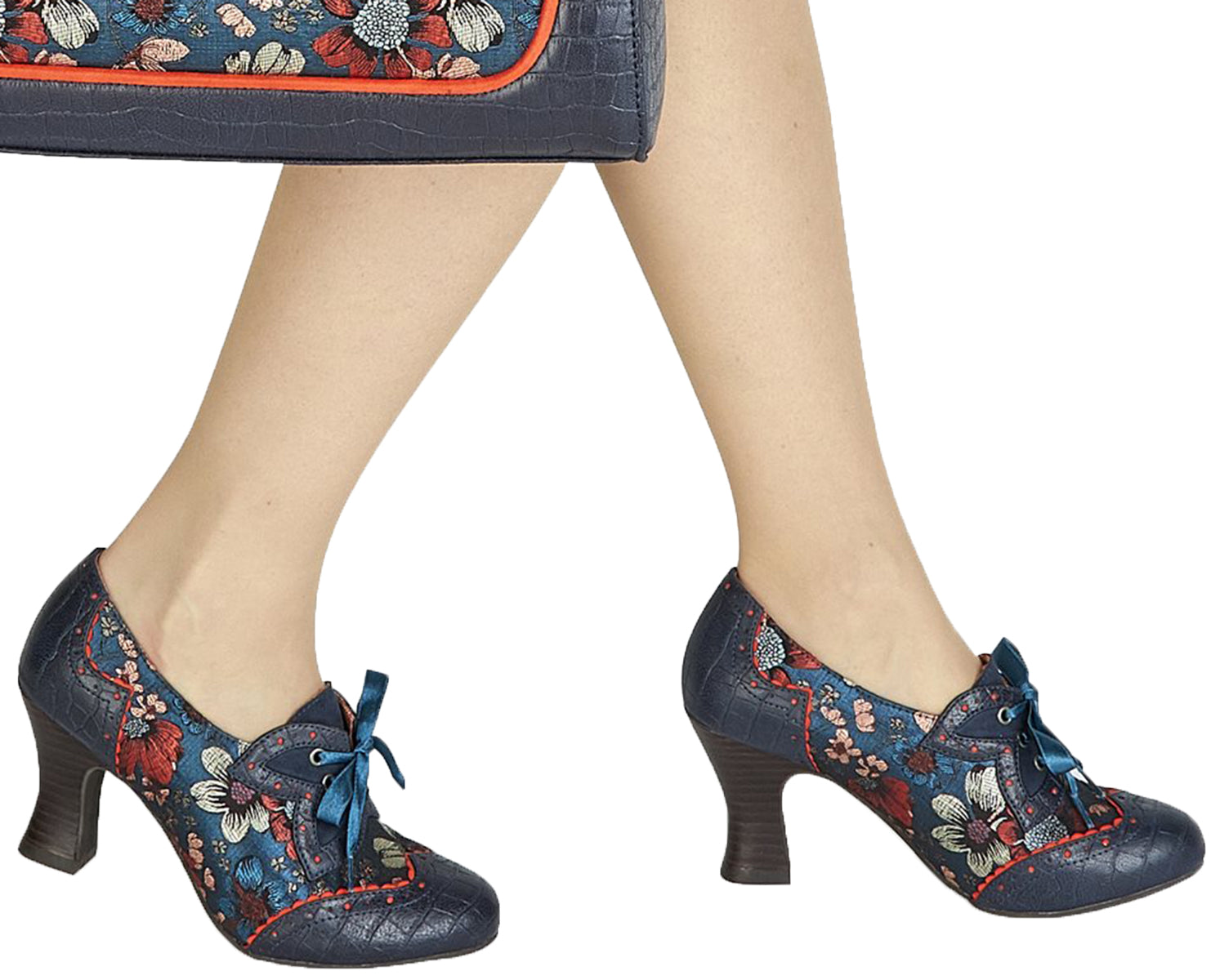 Ruby_Shoo_DAISY_CYAN_Vintage_Metallic_FLORAL_Jacquard_6-Eye_PUMPS-4