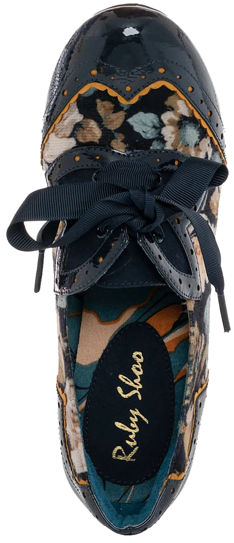 Ruby_Shoo_DAISY_CYAN_Vintage_Metallic_FLORAL_Jacquard_6-Eye_PUMPS_-_Navy_Floral_killer_kirsche_2