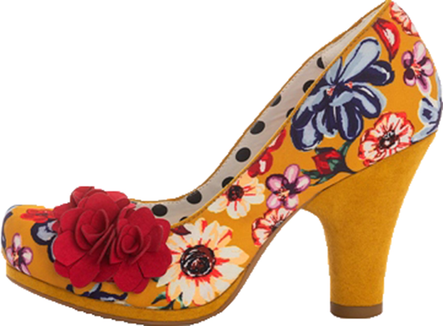 Ruby_Shoo_EVA_Vintage_Flowers_FLORAL_Blumen_PUMPS_High_Heels_Senfgelb_Killer_Kirsche-1