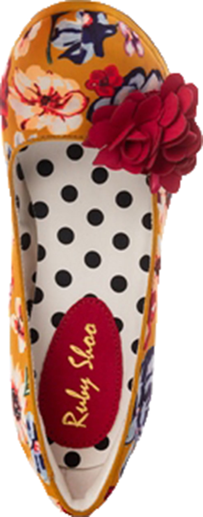 Ruby_Shoo_EVA_Vintage_Flowers_FLORAL_Blumen_PUMPS_High_Heels_Senfgelb_Killer_Kirsche-3