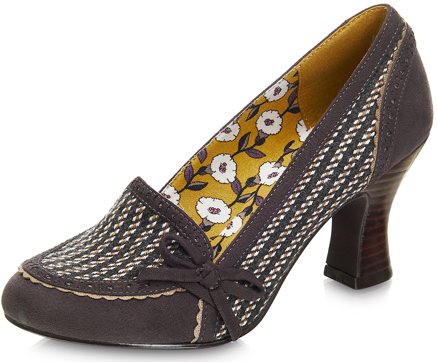 Ruby_Shoo_FLORA_Vintage_BRAIDED_Bow_50s_Retro_Heels_PUMPS_Schuhe-1