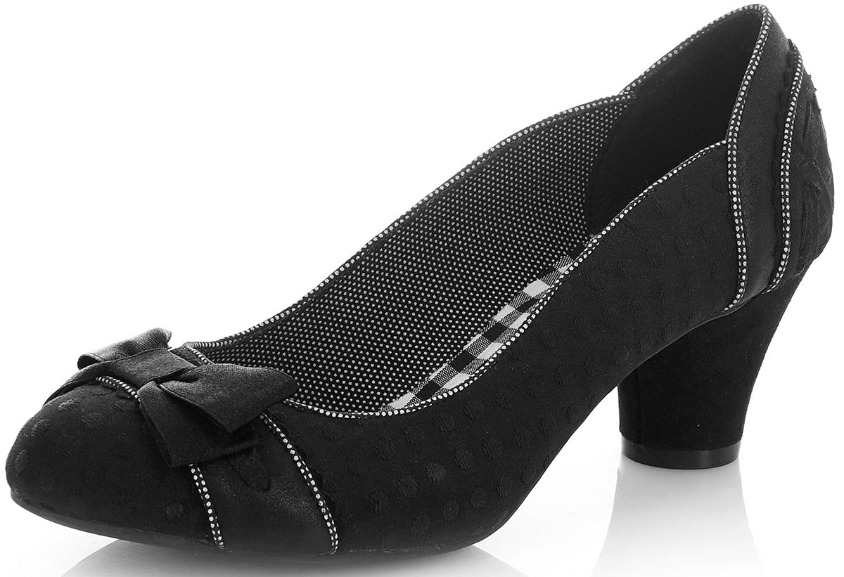 Ruby_Shoo_HAYLEY_Punkte_POLKA_DOT_Schleife_Vintage_Classic_PUMPS_Black-1og27TYeFcuW2h