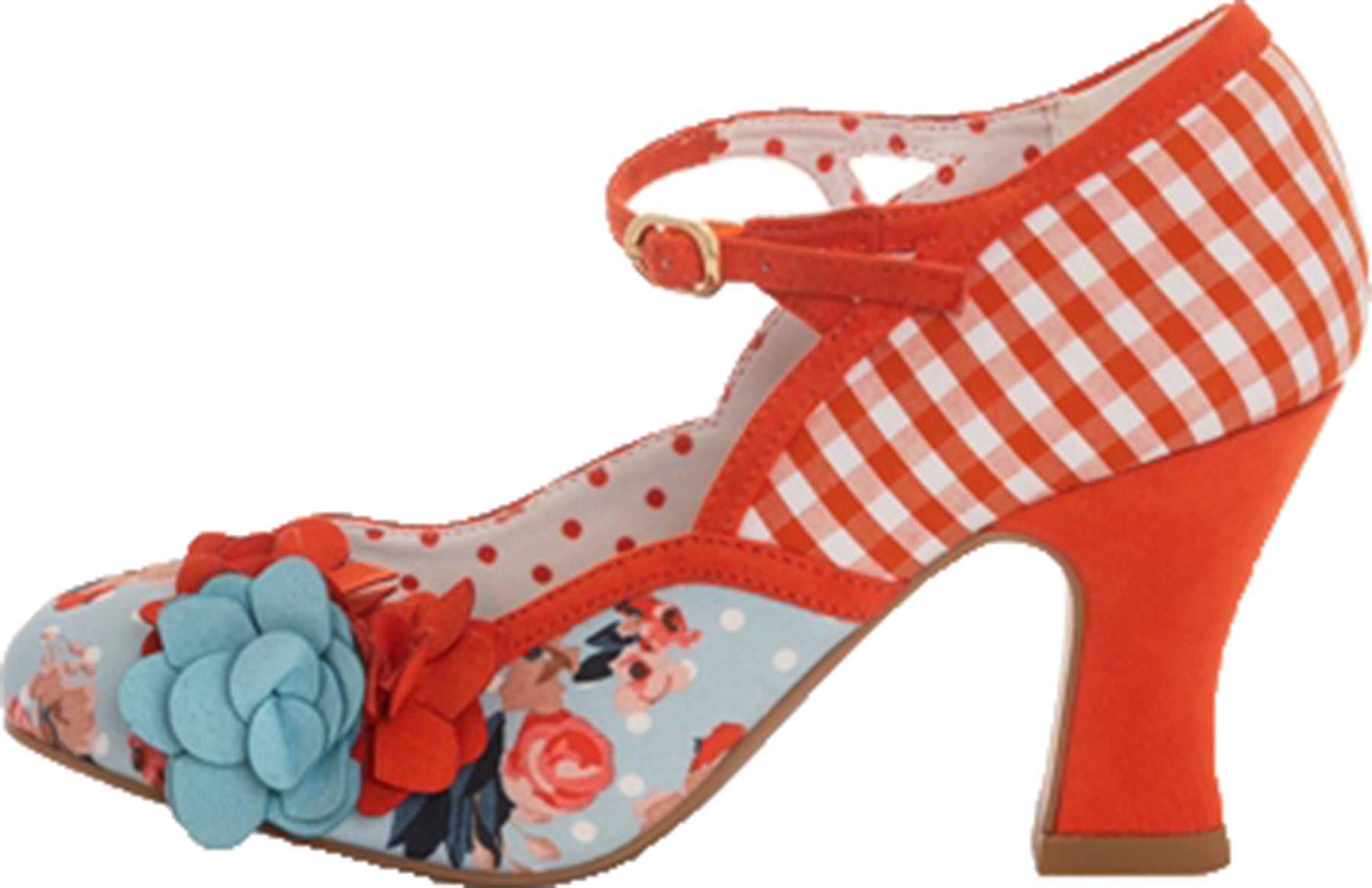 Ruby_Shoo_IMELDA_Polka_Dot_FLORAL_Blumen_Karo_PEPITA_Riemchen_50s_PUMPS_Killer_Kirsche-1