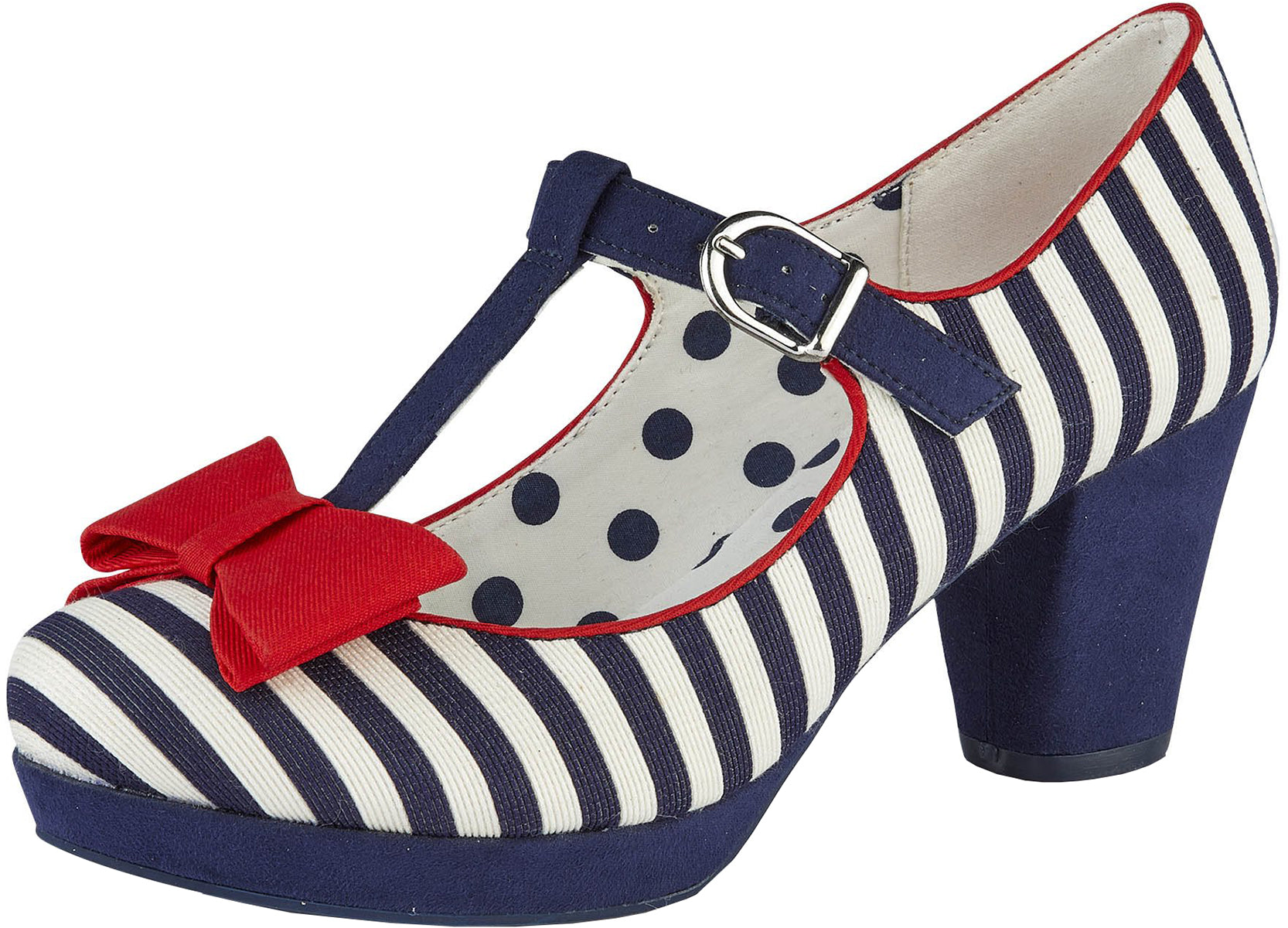 Ruby_Shoo_JAZZI_Nautical_STREIFEN_Striped_Retro_BOW_RIEMCHEN_Heels_PUMPS-1nEqFQ2LgPog1y