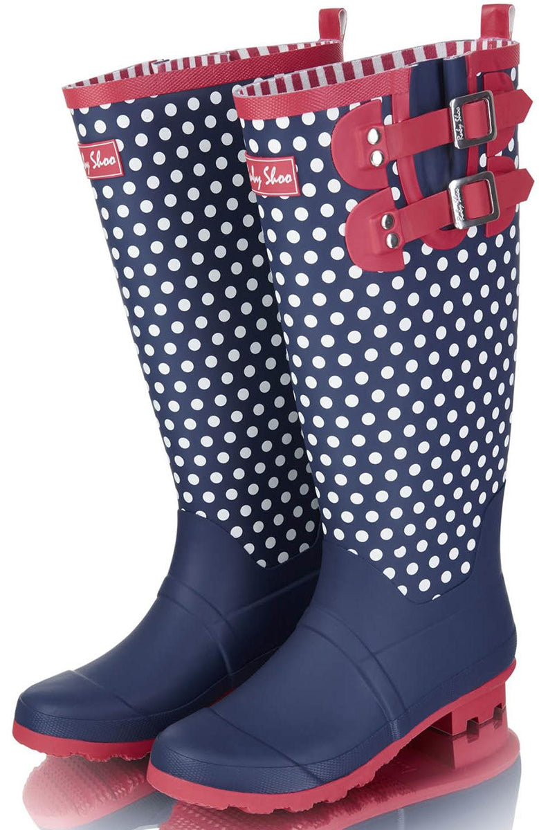 Ruby_Shoo_LAYLA_Vintage_POLKA_DOT_Buckle_GUMMISTIEFEL_Wellington_Boot-2