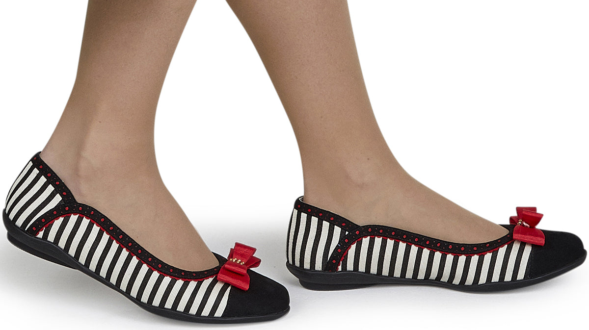 Ruby_Shoo_LIZZIE_Vintage_STREIFEN_Striped_Schleife_BOW_Flats_BALLERINAS-3pIHYSP0h5yZB9