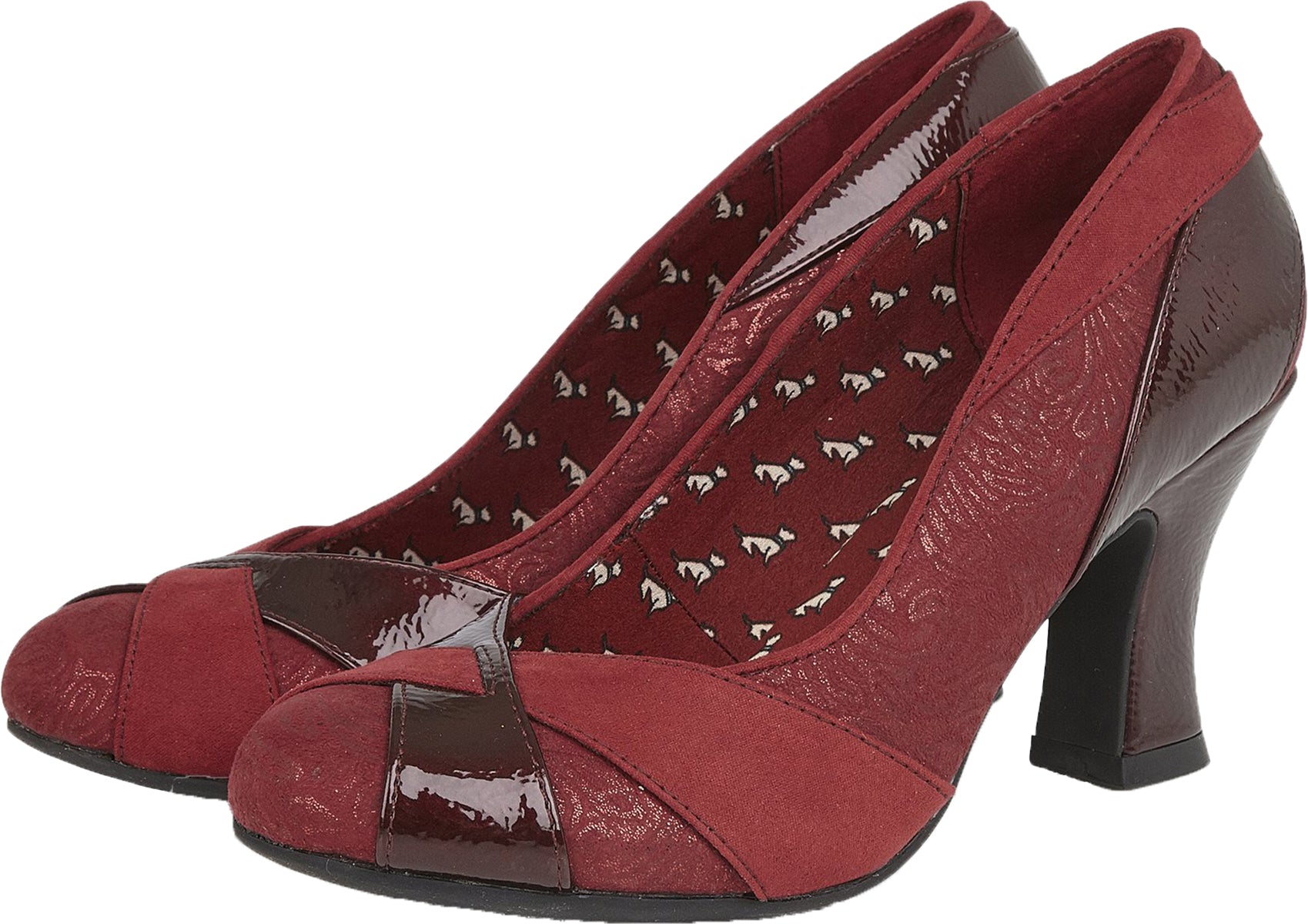 Ruby_Shoo_LULU_RUSSET_Vintage_BROCADE_Patent_Lack_Heels_PUMPS-2