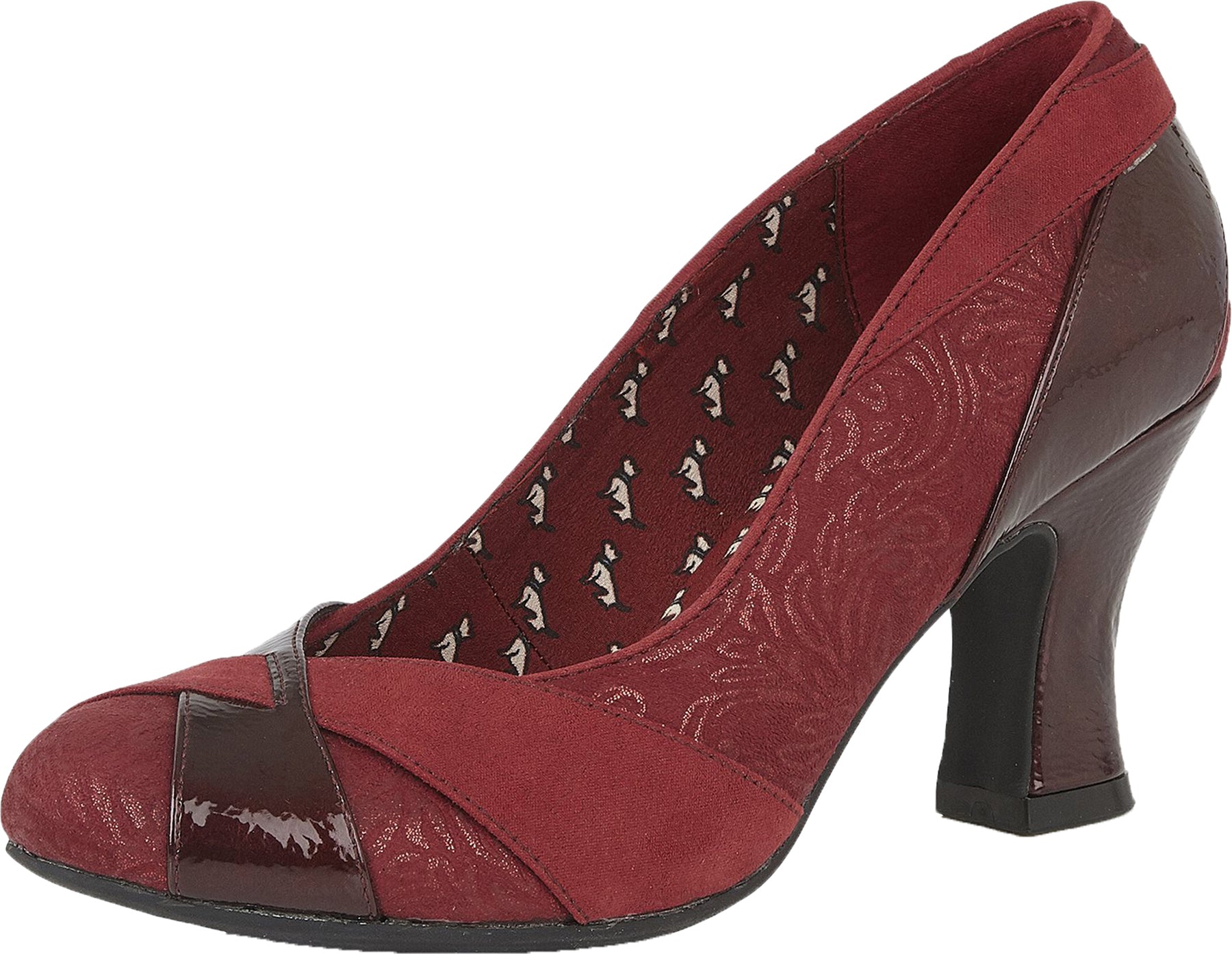 Ruby_Shoo_LULU_RUSSET_Vintage_BROCADE_Patent_Lack_Heels_PUMPS_killer_kirschervJzW4xNNr8pq