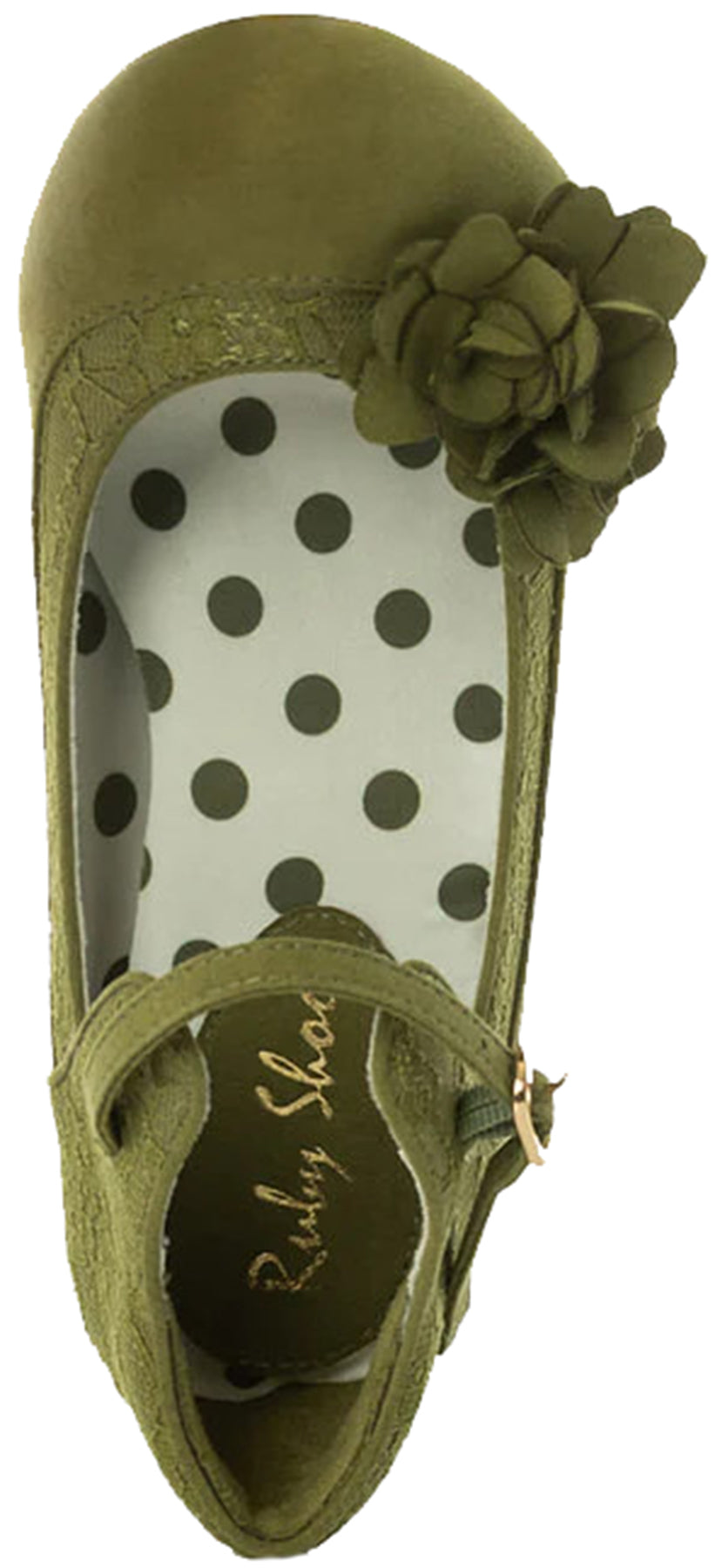Ruby_Shoo_MELINDA_FLORAL_LACE_Spitze_Blumen_Riemchen_PUMPS_High_Heels_-_Olive_killer_kirsche_2