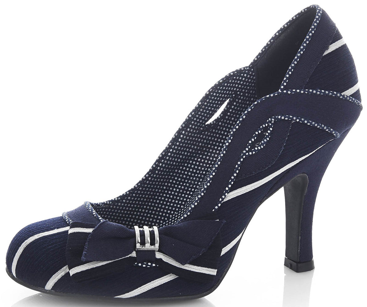 Ruby_Shoo_MIRANDA_Vintage_STRIPED_Streifen_SCHLEIFEN_PUMPS_High_Heels-1