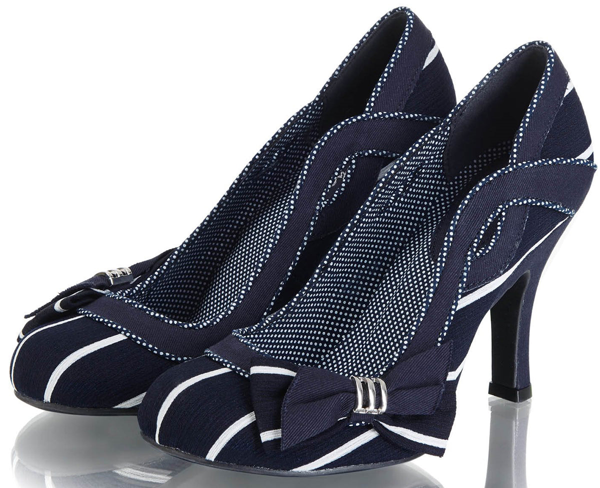Ruby_Shoo_MIRANDA_Vintage_STRIPED_Streifen_SCHLEIFEN_PUMPS_High_Heels-2