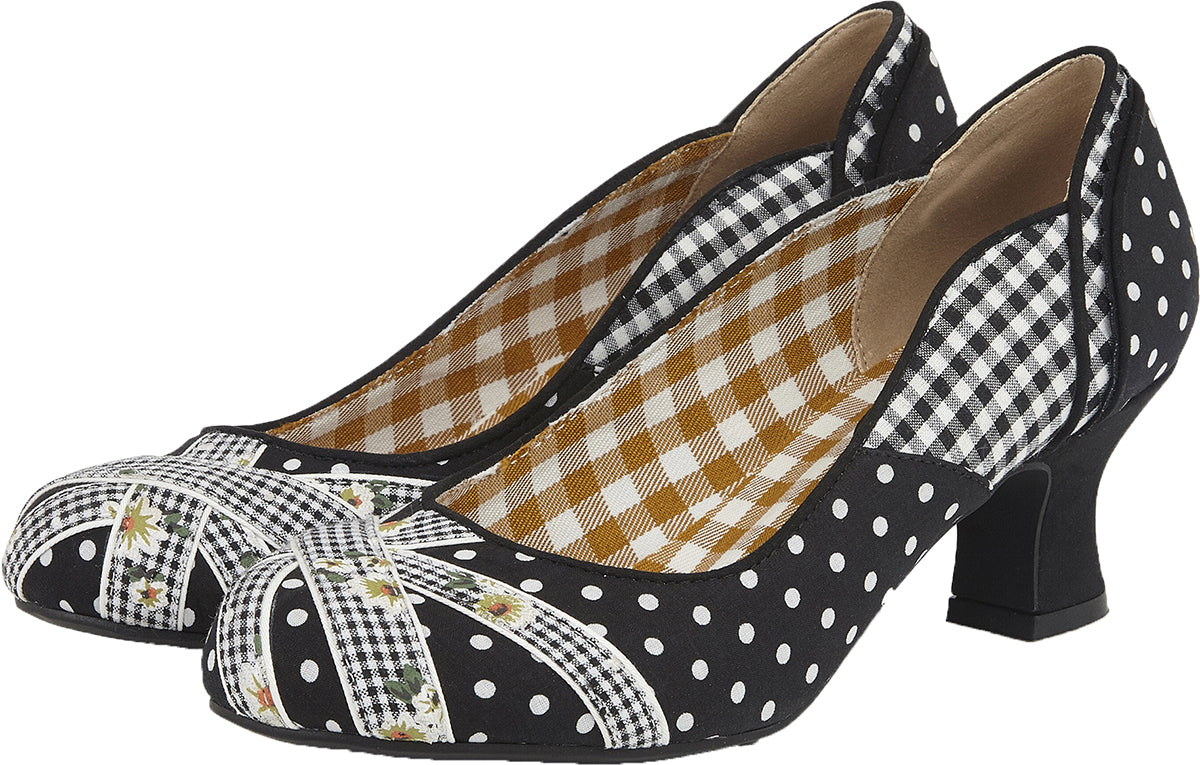 Ruby_Shoo_PAULA_Vintage_POLKA_DOT_Pepitamuster_FLORAL_Schuhe_PUMPS-2