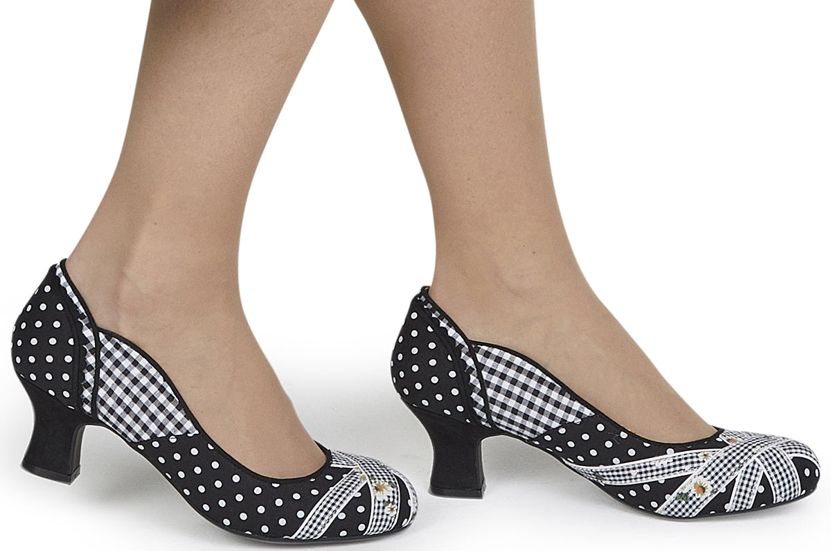 Ruby_Shoo_PAULA_Vintage_POLKA_DOT_Pepitamuster_FLORAL_Schuhe_PUMPS-3