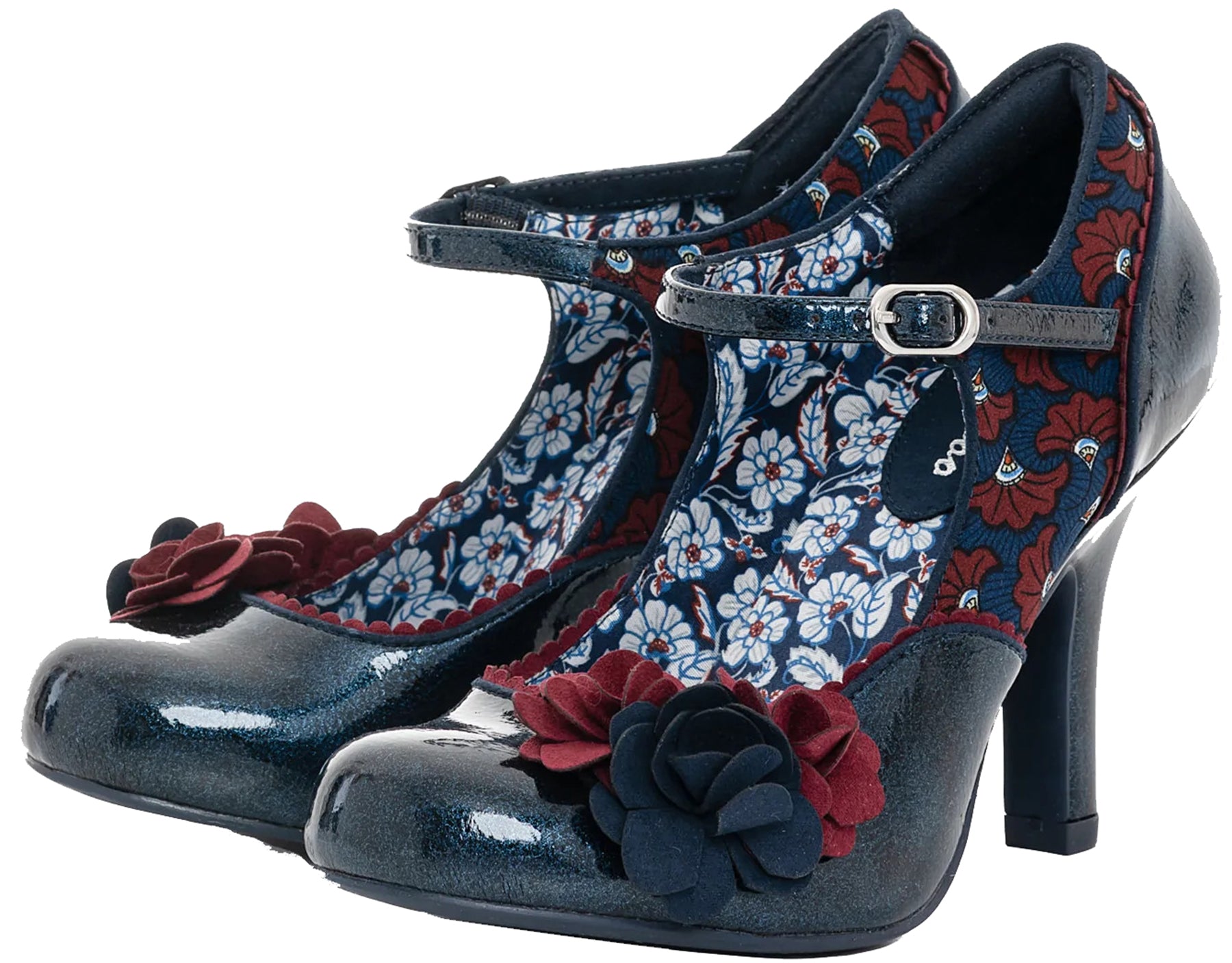 Ruby_Shoo_Quinn_FLORA_Vintage_Riemchen_PUMPS_High_Heels_-_Midnight_killer_kirsche