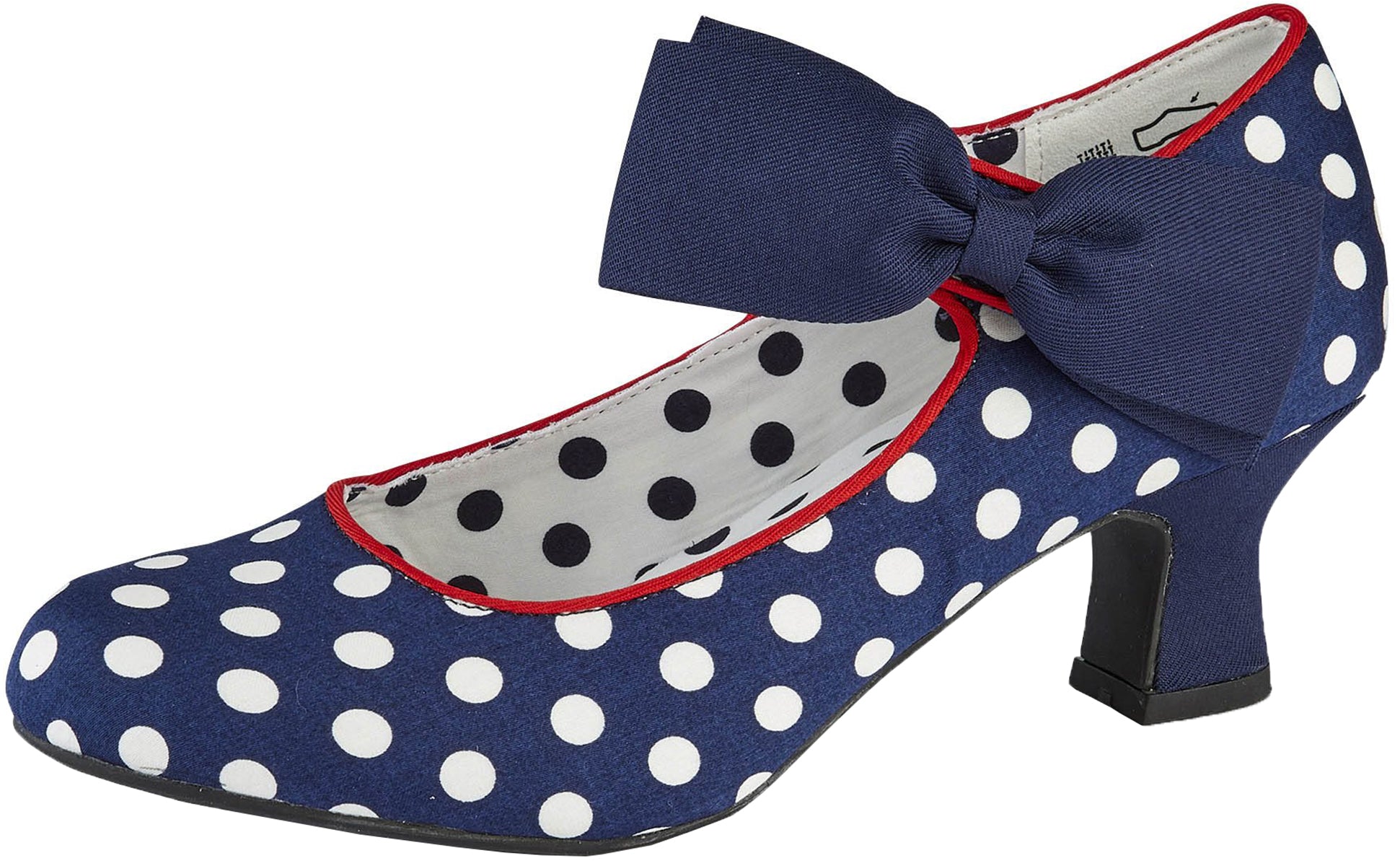 Ruby_Shoo_TRIXIE_Vintage_POLKA_DOT_Punkte_SCHLEIFE_Bow_Riemchen_PUMPS-1RyYBCtcjLeF7u