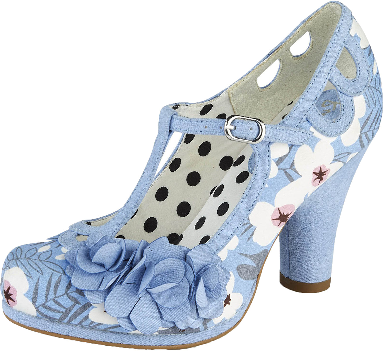 Ruby_Shoo_VALERIE_Vintage_FLORAL_Cut_Out_BLUME_Riemchen_PUMPS_Blau-1