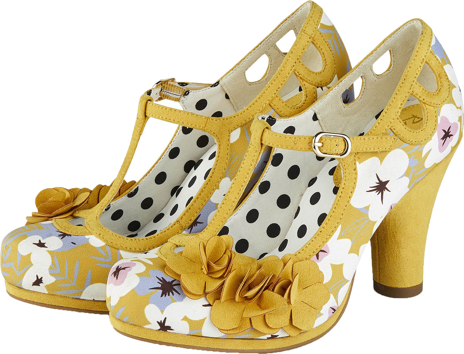 Ruby_Shoo_VALERIE_Vintage_FLORAL_Cut_Out_BLUME_Riemchen_PUMPS_Gelb-2VaV7FnFjH98SI