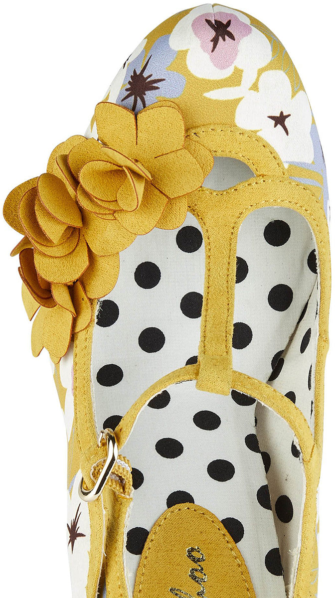 Ruby_Shoo_VALERIE_Vintage_FLORAL_Cut_Out_BLUME_Riemchen_PUMPS_Gelb-3uvVNOczQrvGll