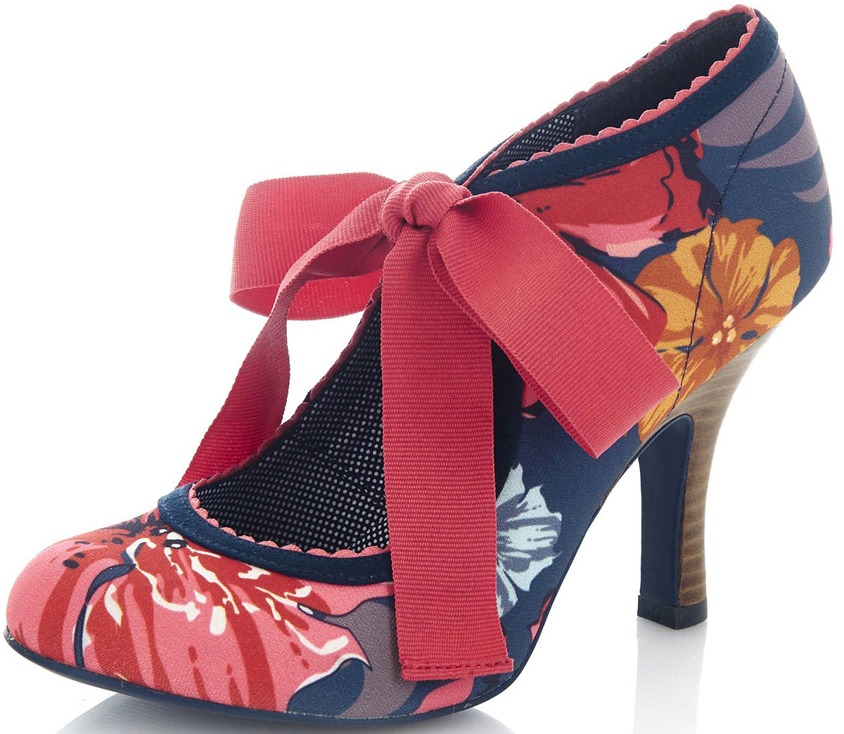 Ruby_Shoo_WILLOW_Vintage_FLORAL_Bow_SCHLEIFE_Blumen_RIEMCHEN_PUMPS-1