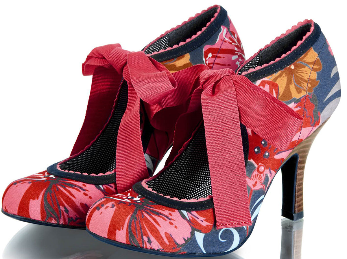 Ruby_Shoo_WILLOW_Vintage_FLORAL_Bow_SCHLEIFE_Blumen_RIEMCHEN_PUMPS-2
