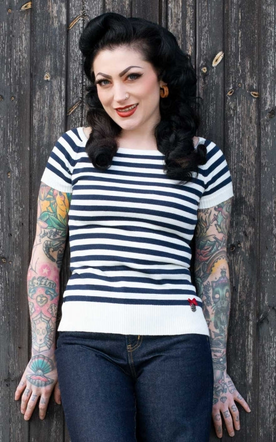 Rumble_59_RINGEL_Pullli_THE_BLUE_STRIPES_Kurzarm_Shirt__killer_kirsche_1