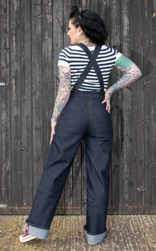 Rumble_59_THE_RIVETER__Denim_High_Waisted_Vintage_DUNGAREES_Jeans_Latzhose_killer_kirsche_6kACqf0Csg5Z8A