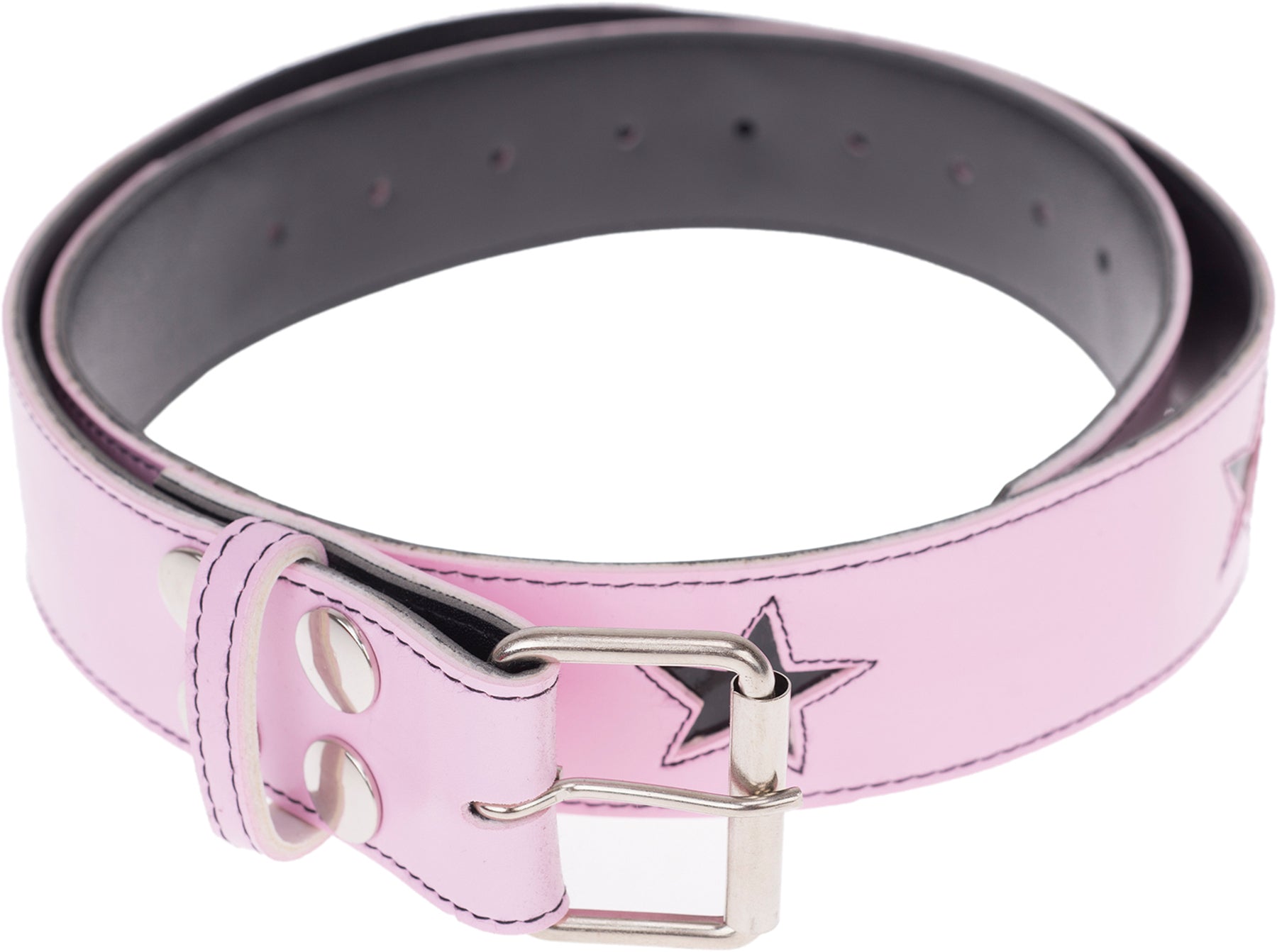 STARS_Sternen_GueRTEL_mit_LACK_-_rosa_killer_kirsche