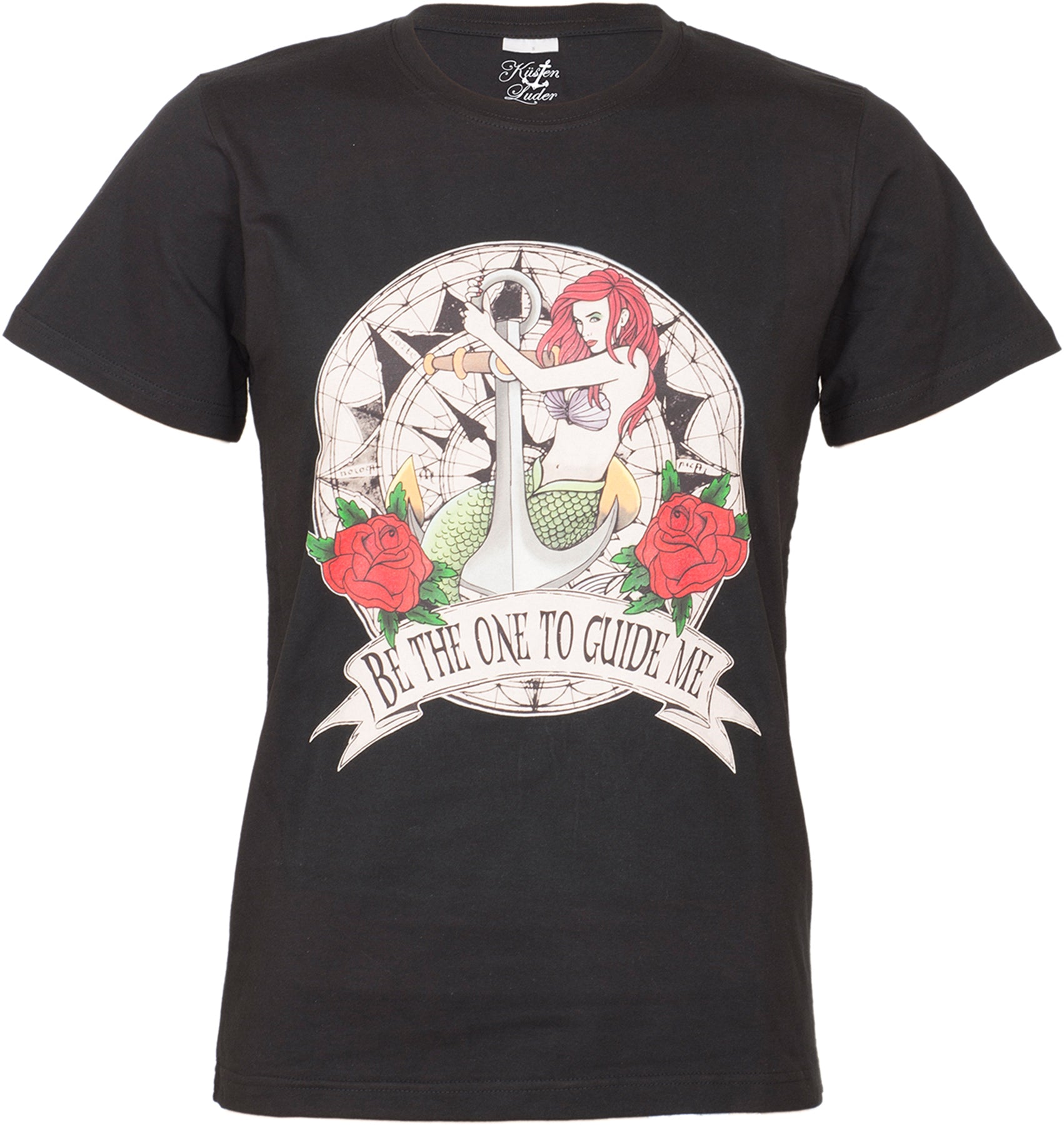 Sailor_BE_THE_ONE_TO_GUIDE_ME_Nautical_MERMAID_Anker_Tattoo_Man_T-SHIRT_killer_kirsche_kuestenluder