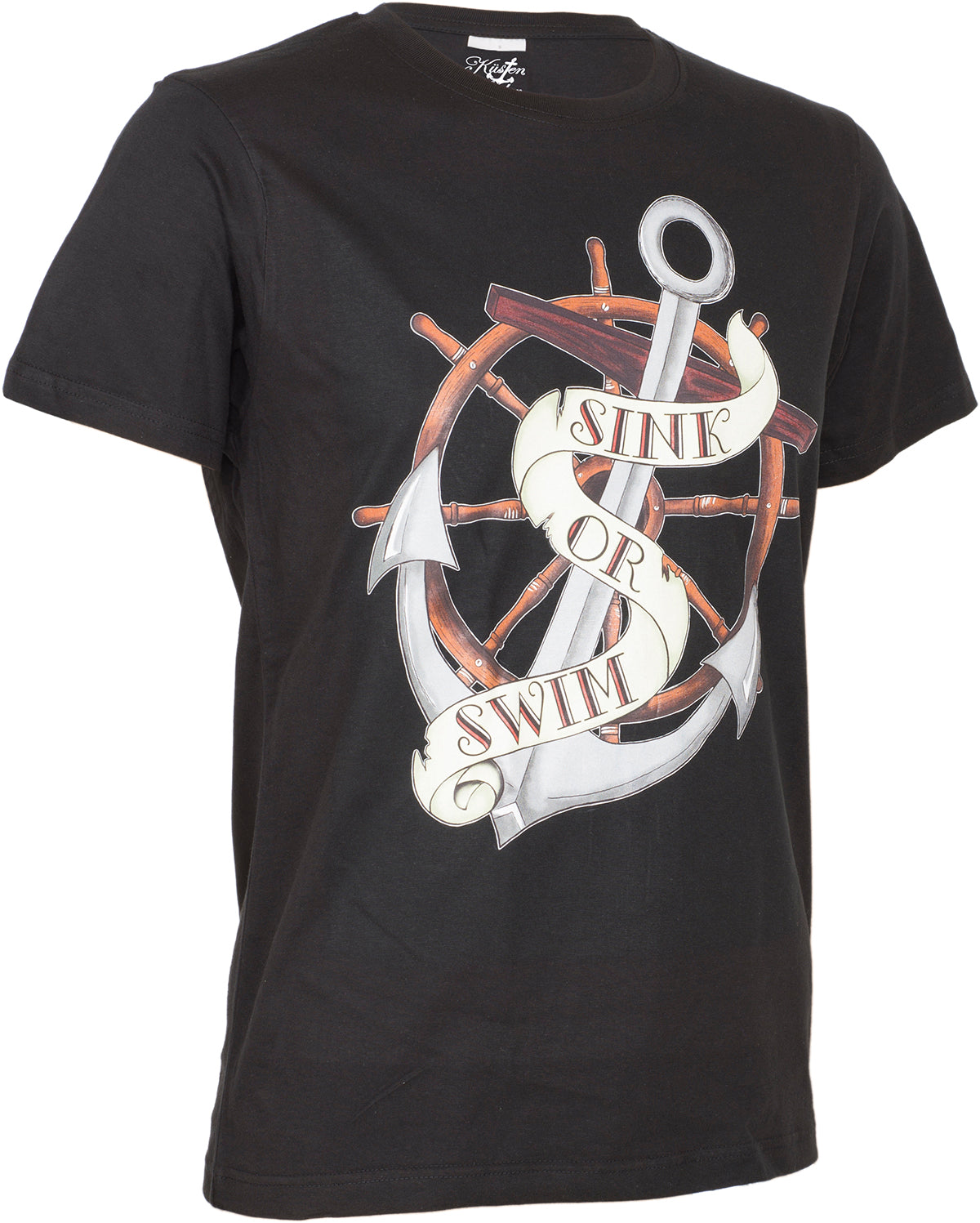 Sailor_SINK_OR_SWIM_Sailor_Anchor_ANKER_Nautical_Steuerrad_Man_T-SHIRT-2