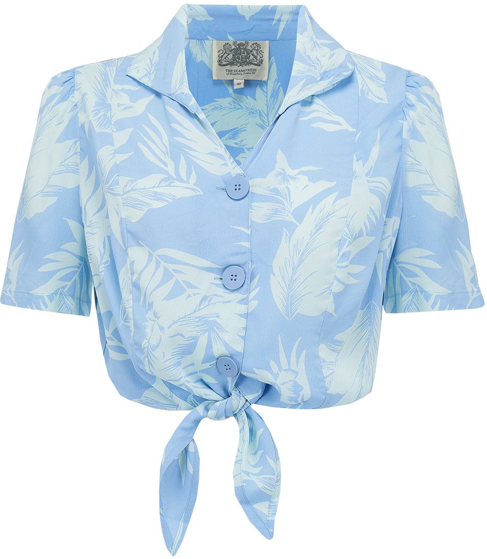 Seamstress_of_Bloomsbury_MARILYN_Vintage_RETRO_Basic_Kurzarm_BLUSE_-_Powder_BluefyMCsAWC0rgFW