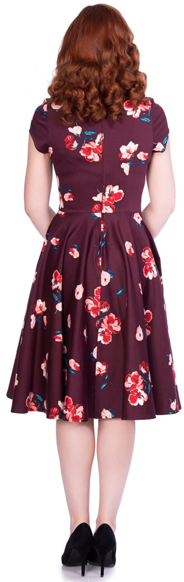 Sheen_ABIGAIL_Vintage_Floral_FLOWER_Blumen_Kurzarm_SWING_Dress_Kleid-3mB2WdC9PlSjmc
