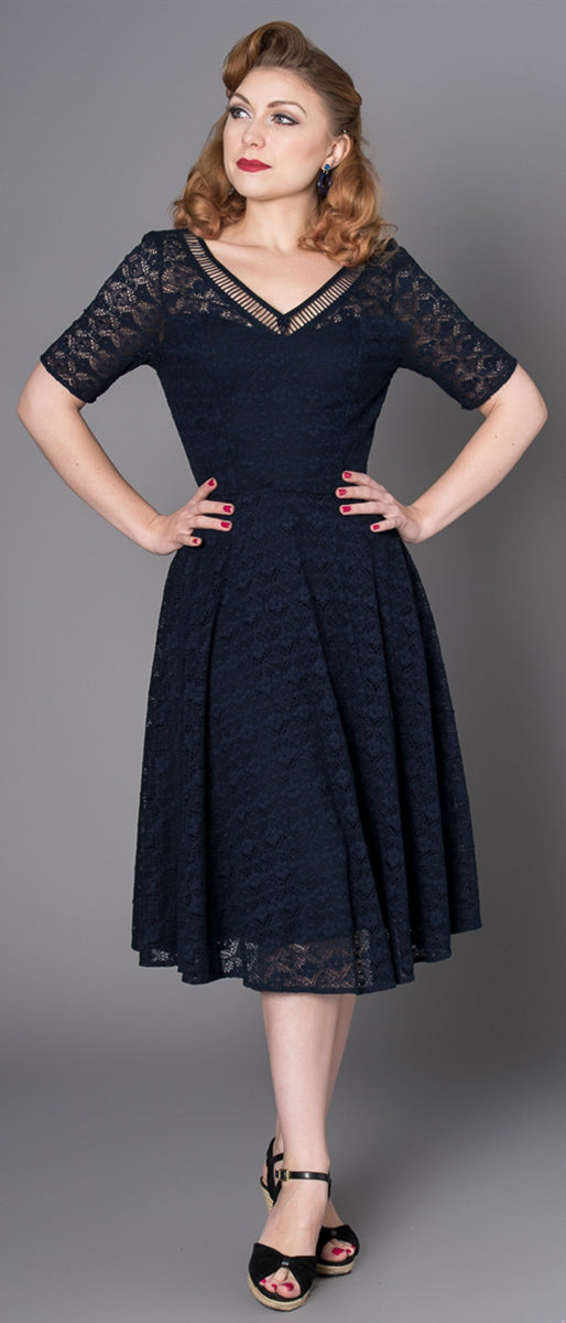 Sheen_GRAZE_Vintage_Floral_LACE_Spitze_V-Neck_SWING_Dress_Kleid-158d0Gc255zfcb