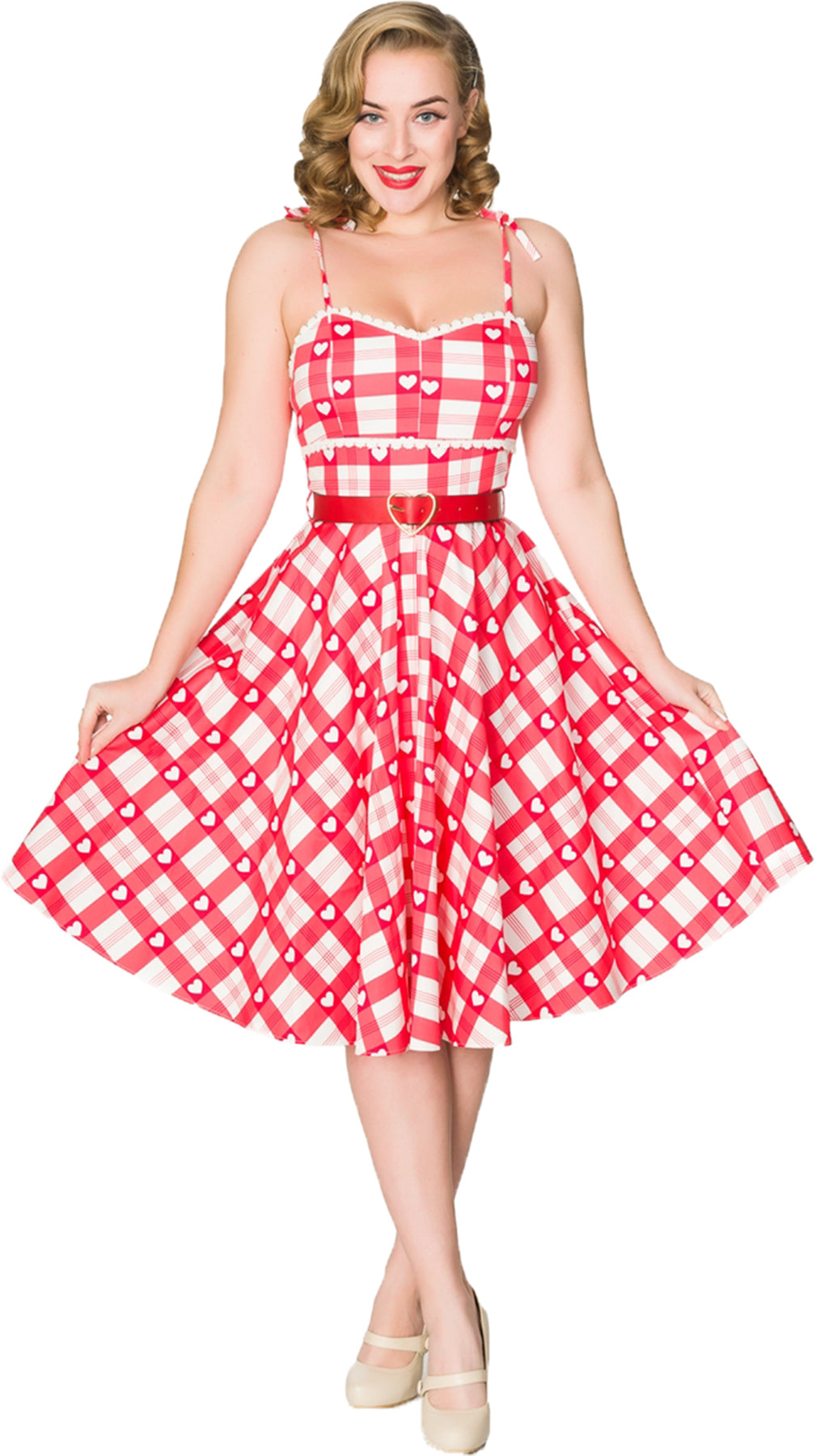 Sheen_HEARTBREAKER_50s_Tartan_HERZEN_Karo_Traeger_SWING_SUN_DRESS_Kleid_Killer_Kirsche-1