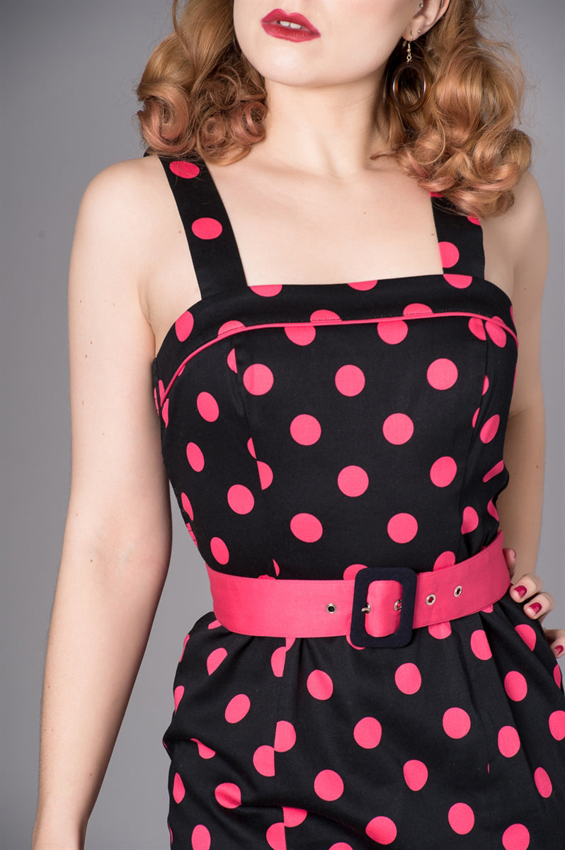 Sheen_KEILY_Vintage_POLKA_DOT_Punkte_Traeger_PENCIL_Dress_Kleid-2oTsqH223CFII3