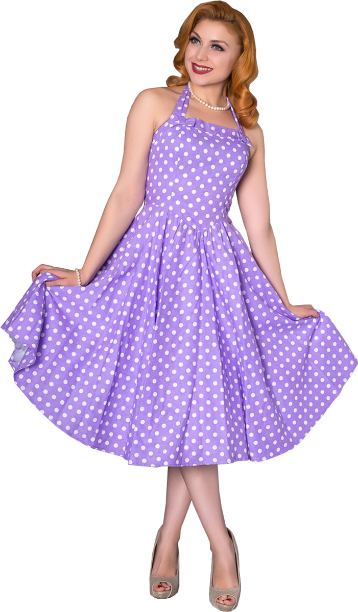 Sheen_LORETTA_Vintage_POLKA_DOT_Punkte_Neckholder_SWING_Dress_Kleid-1