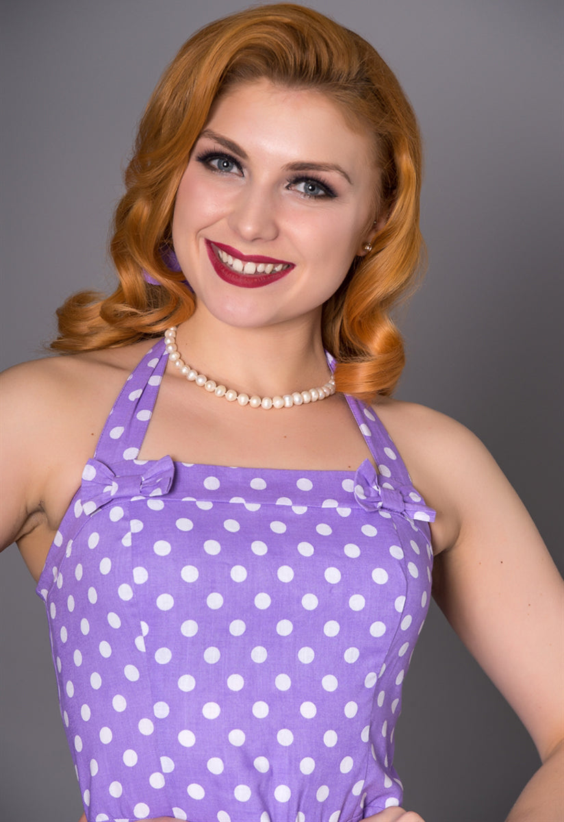 Sheen_LORETTA_Vintage_POLKA_DOT_Punkte_Neckholder_SWING_Dress_Kleid-2