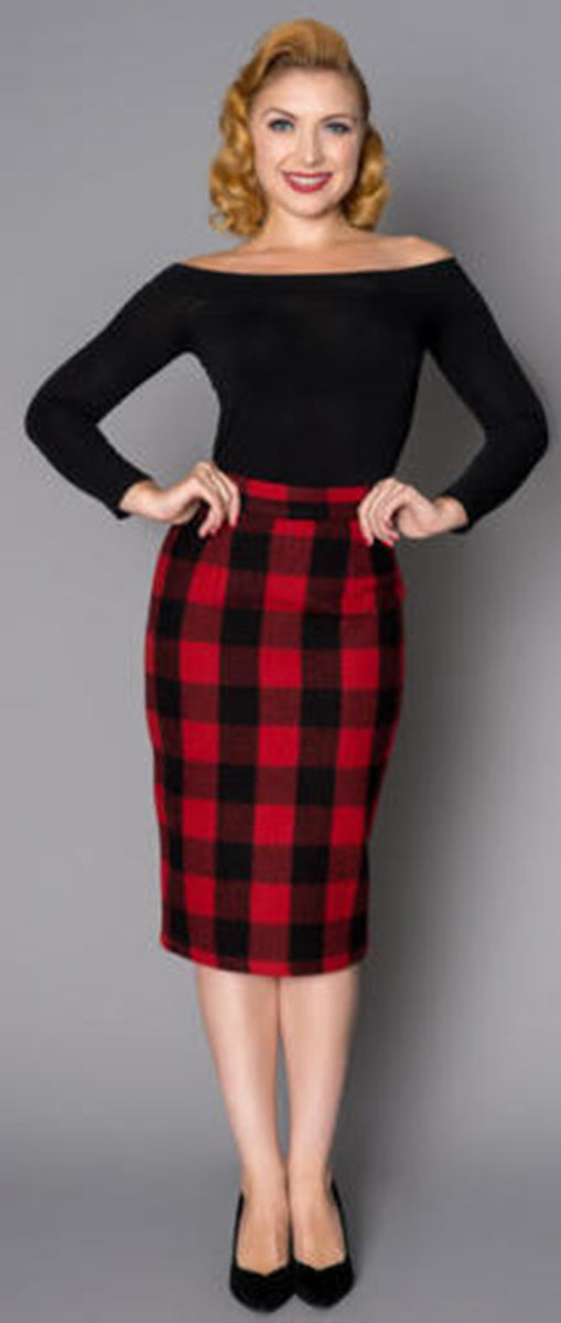Sheen_LOUCY_Vintage_TARTAN_Check_Karo_PENCIL_SKIRT_Bleistiftrock-1kNwOwmehMUZgP